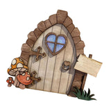 Maxbell Miniature DIY Fairy Door Statue Sculpture Figurines for Easter Lawn Yard Style E