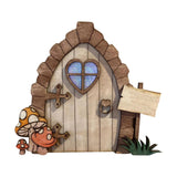 Maxbell Miniature DIY Fairy Door Statue Sculpture Figurines for Easter Lawn Yard Style E