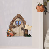 Maxbell Miniature DIY Fairy Door Statue Sculpture Figurines for Easter Lawn Yard Style E