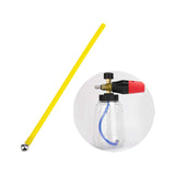 Maxbell Cleaning Spray Ball with Silicone Tube Fittings Practical for PA Pot Yellow
