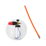 Maxbell Cleaning Spray Ball with Silicone Tube Fittings Practical for PA Pot Orange