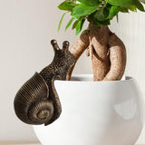 Maxbell Climbing Snail Statue Decorative Collectible for Home Indoor Decoration
