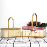 Maxbell Wooden Picnic Basket Photo Props Storage Hamper for Beach Outdoor Bread big