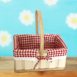 Maxbell Wooden Picnic Basket Photo Props Storage Hamper for Beach Outdoor Bread big