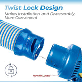 Maxbell Twist Lock Pool Vacuum Cleaner Hose Replacement for Swimming Pool Cleaners