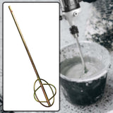 Maxbell Stirring Mixing Paddle Stirring Tool Paint Drill Attachment for Mud Mixing Square Handle D