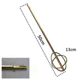 Maxbell Stirring Mixing Paddle Stirring Tool Paint Drill Attachment for Mud Mixing Square Handle D