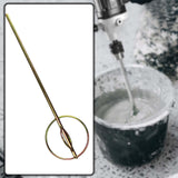 Maxbell Stirring Mixing Paddle Stirring Tool Paint Drill Attachment for Mud Mixing Hexagon Handle F