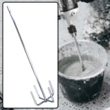 Maxbell Stirring Mixing Paddle Stirring Tool Paint Drill Attachment for Mud Mixing Hexagon Handle H