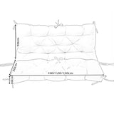 Maxbell Garden Swing Cushion Hammock Chair Cushions for Garden Courtyard Egg Chair dark green S