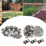Maxbell Fencing Mounting Clips Portable Durable Bundler Cord Holder for Agricultural 304 Stainless