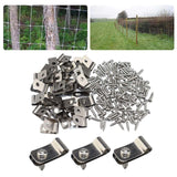 Maxbell Fencing Mounting Clips Portable Durable Bundler Cord Holder for Agricultural 304 Stainless