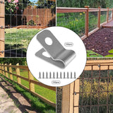 Maxbell Fencing Mounting Clips Portable Durable Bundler Cord Holder for Agricultural Aluminum