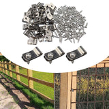Maxbell Fencing Mounting Clips Portable Durable Bundler Cord Holder for Agricultural Aluminum