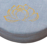 Maxbell Round Meditation Cushion 40cm Dia with Removable Cover Seating for Indoor Light Blue 10cm