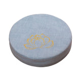Maxbell Round Meditation Cushion 40cm Dia with Removable Cover Seating for Indoor Light Blue 10cm