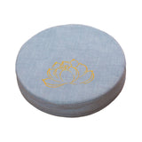 Maxbell Round Meditation Cushion 40cm Dia with Removable Cover Seating for Indoor Light Blue 10cm