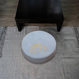 Maxbell Round Meditation Cushion 40cm Dia with Removable Cover Seating for Indoor Light Blue 10cm