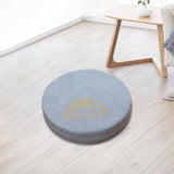 Maxbell Round Meditation Cushion 40cm Dia with Removable Cover Seating for Indoor Light Blue 10cm