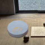 Maxbell Round Meditation Cushion 40cm Dia with Removable Cover Seating for Indoor Light Blue 10cm