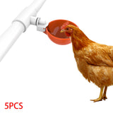 Maxbell 5 Pieces Automatic Chicken Water Cup Waterer Chicken Water Feeder for Bunny
