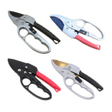 Maxbell Garden Pruning shear Nonslip Handle Stainless Steel for Garden Orchard Black Argent