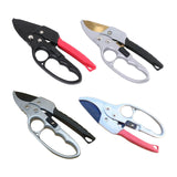 Maxbell Garden Pruning shear Nonslip Handle Stainless Steel for Garden Orchard Black Argent