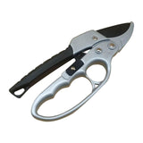 Maxbell Garden Pruning shear Nonslip Handle Stainless Steel for Garden Orchard Black Argent