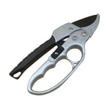Maxbell Garden Pruning shear Nonslip Handle Stainless Steel for Garden Orchard Black Argent