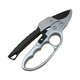 Maxbell Garden Pruning shear Nonslip Handle Stainless Steel for Garden Orchard Black Argent