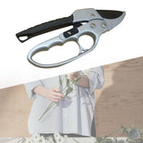 Maxbell Garden Pruning shear Nonslip Handle Stainless Steel for Garden Orchard Black Argent