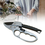 Maxbell Garden Pruning shear Nonslip Handle Stainless Steel for Garden Orchard Black Argent