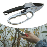 Maxbell Garden Pruning shear Nonslip Handle Stainless Steel for Garden Orchard Black Argent