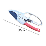 Maxbell Garden Pruning shear Nonslip Handle Stainless Steel for Garden Orchard Red Argent