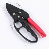 Maxbell Garden Pruning shear Nonslip Handle Stainless Steel for Garden Orchard Red Argent