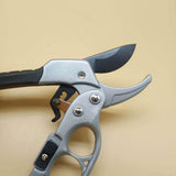 Maxbell Garden Pruning shear Nonslip Handle Stainless Steel for Garden Orchard Red Argent