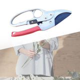 Maxbell Garden Pruning shear Nonslip Handle Stainless Steel for Garden Orchard Red Argent