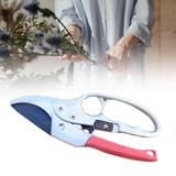 Maxbell Garden Pruning shear Nonslip Handle Stainless Steel for Garden Orchard Red Argent