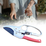 Maxbell Garden Pruning shear Nonslip Handle Stainless Steel for Garden Orchard Red Argent