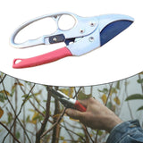 Maxbell Garden Pruning shear Nonslip Handle Stainless Steel for Garden Orchard Red Argent