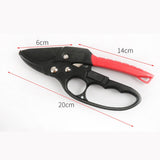 Maxbell Garden Pruning shear Nonslip Handle Stainless Steel for Garden Orchard Black Red