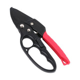 Maxbell Garden Pruning shear Nonslip Handle Stainless Steel for Garden Orchard Black Red