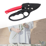 Maxbell Garden Pruning shear Nonslip Handle Stainless Steel for Garden Orchard Black Red