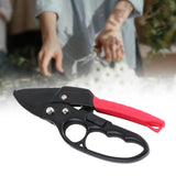 Maxbell Garden Pruning shear Nonslip Handle Stainless Steel for Garden Orchard Black Red