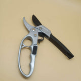 Maxbell Garden Pruning shear Nonslip Handle Stainless Steel for Garden Orchard Aureate Argent