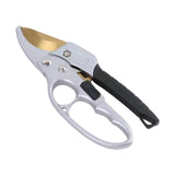 Maxbell Garden Pruning shear Nonslip Handle Stainless Steel for Garden Orchard Aureate Argent