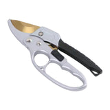 Maxbell Garden Pruning shear Nonslip Handle Stainless Steel for Garden Orchard Aureate Argent