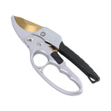Maxbell Garden Pruning shear Nonslip Handle Stainless Steel for Garden Orchard Aureate Argent