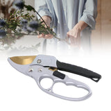 Maxbell Garden Pruning shear Nonslip Handle Stainless Steel for Garden Orchard Aureate Argent