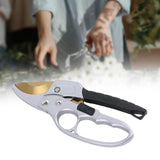 Maxbell Garden Pruning shear Nonslip Handle Stainless Steel for Garden Orchard Aureate Argent